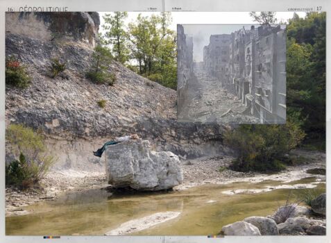 «Le saut du moine, Simiane la Rotonde, 15-10-23.»